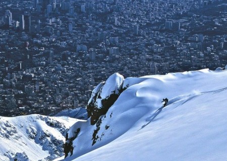 View of Tehran climbing Touchal
